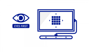 pictogramme d'un œil et d'ordinateur