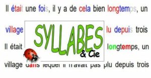 texte avec des syllabes mises en avant par des couleurs