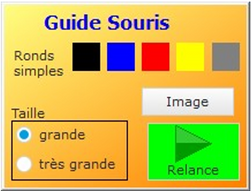 Guide souris  un cercle de couleur autour du curseur de la souris