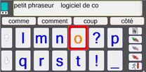Petit Phraseur - Logiciel de communication alphabétique avec lettres agrandies, et aide vocale