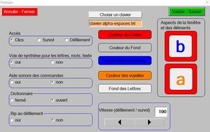 Petit Phraseur - Logiciel de communication alphabétique avec lettres agrandies, et aide vocale