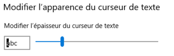 Nouveaux curseurs texte sous Windows 10