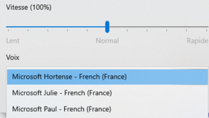 Lire du texte par voix de synthèse depuis la loupe de Windows 10 
