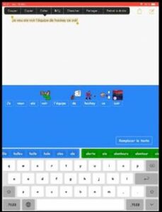 Interface graphique Lexibar