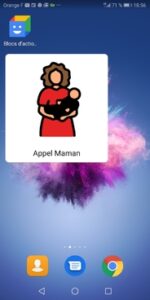 block action google et picto snap