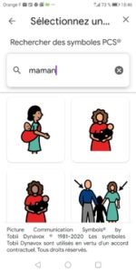 picto maman de Snap par tobii