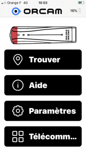 paramètres de l'application OrCam MyEye 2