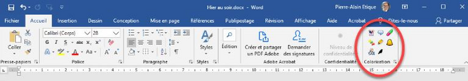 Coloriƨation : adaptation de textes pour dyslexiques (extension pour Word et Power Point)