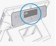 écran arrière du Vibe permet la lecture du message par l'interlocuteur