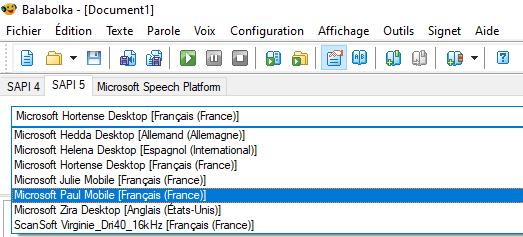 Voix de Microsoft Julie & Paul