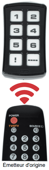 Disposition pour programmer un signal infrarouge