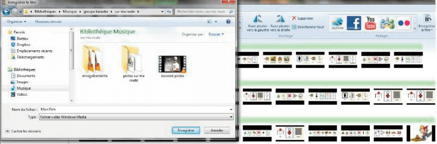 Enregistrement du projet - fichier vidéo Windows Media