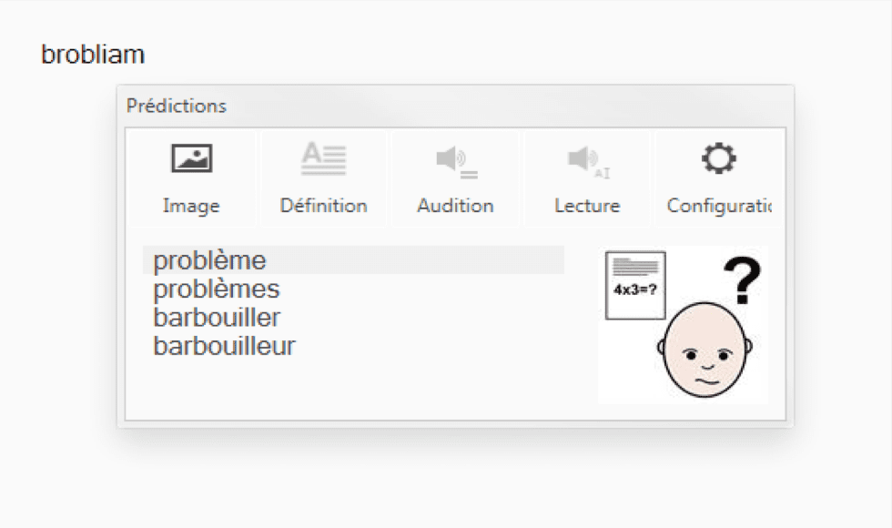 Exemple d'une prédiction floue