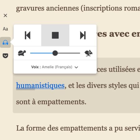 Firefox Illustration du lecteur audio_