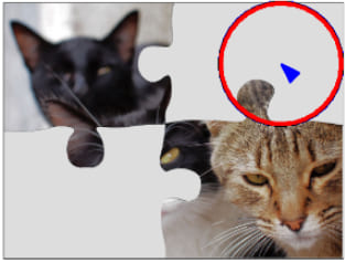 Guide souris - cercle de couleur entourant le curseur