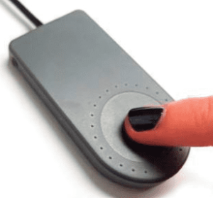 Indication approche d’un ou plusieurs doigts (autre - menton, tempe) - sensibilité réglable