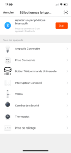 Interface de connexions des périphériques