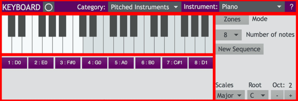 Module sonore clavier