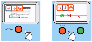 Mouse4all - deux modes de défilement, utilisant un ou deux contacteurs