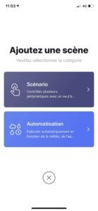 Page de sélection de la catégorie