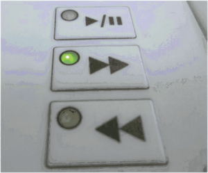 Visualisation du mode défilement mono contacteur par diode led