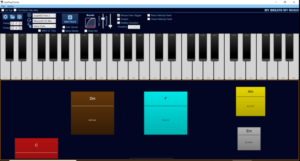 EyePlayChords : interface logicielle.