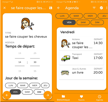 L'agenda dans Talkii Superviseur