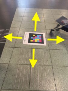 Navilens utilisé dans le métro en Belgique