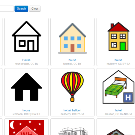 Recherche de la "maison" avec OpenSymbols