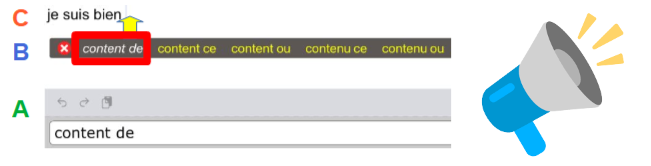 Reconnaissance manuscrite, fenêtre de prédiction et insertion dans la zone de saisie