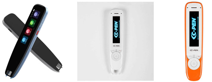 Trois stylos-scanner