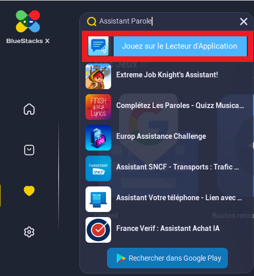 BlueStacks : écran de téléchargement