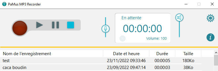 PaMus MP3 Recorder : enregistreur vocal