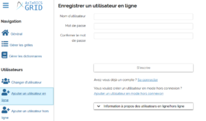 Fenêtre d'inscription