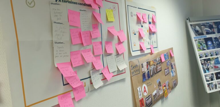 Illustration des travaux produits pendant l'atelier HandyLight