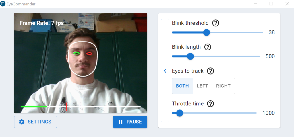 Calibrage du clignement