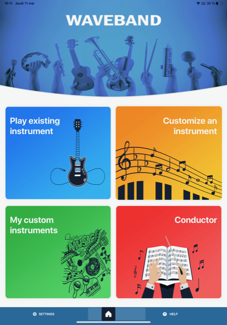 Interface de la version iPad