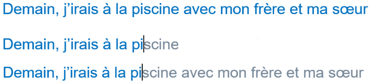 Prédiction de mots et suite de mots auto apprenante
