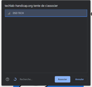 Sélectionnez le périphérique DSD Tech