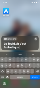 Parole en direct en action avec le Clavier parlant