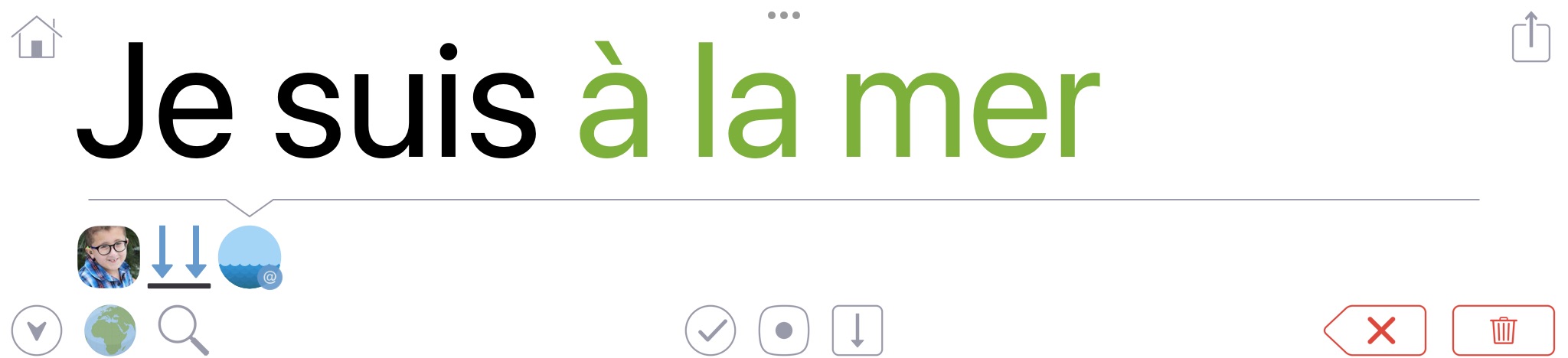 image construite pour montrer le redressement grammatical automatique de Lemma