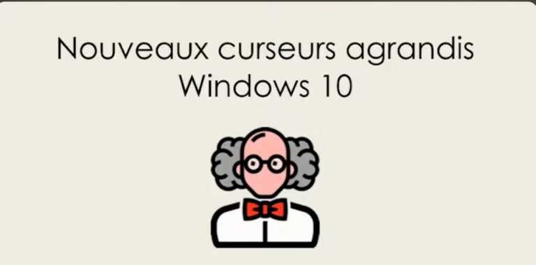 Curseurs agrandis Windows